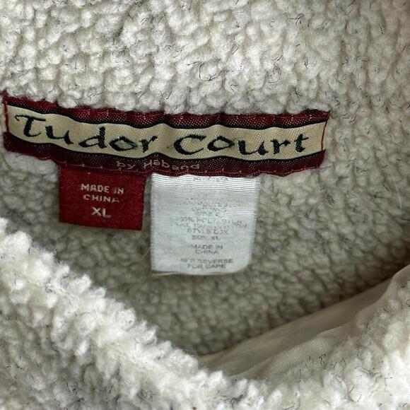 Vintage Faux Sherpa Fuzzy Cream Jacket XL - Picture 3 of 7